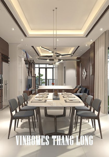  Thiết kế nội thất biệt thự hiện đại tại Vinhomes Thăng Long