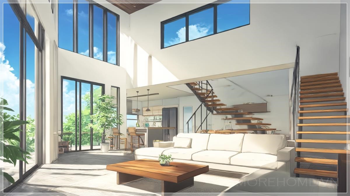  Ngôi Nhà Hiện Đại Hai Tầng Trong Phong Cách Anime...