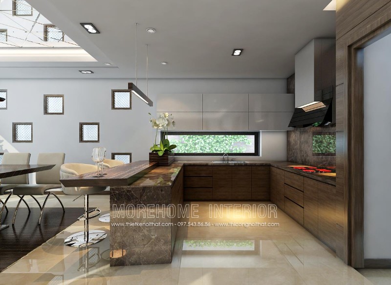 Thiết kế nội thất phòng bếp nhà cấp 4 nông thôn Thiết kế nội thất phòng bếp nhà cấp 4 nông thôn