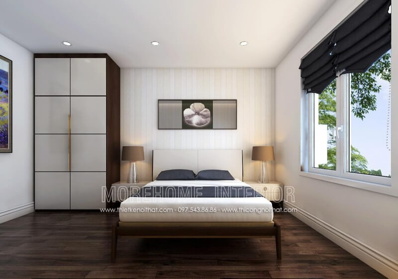 Mẫu giường ngủ gỗ óc chó đơn giản, tinh tế, hiện đại cho phòng ngủ chung cư, biệt thự, nhà phố... Thiết kế nội thất