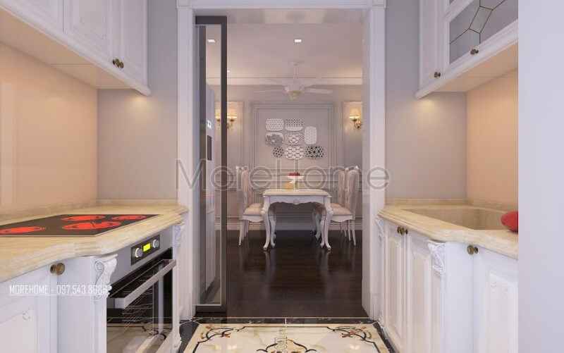 Thiết kế phòng ăn chung cư đẹp và ấn tượng với phong cách tân cổ điển Thiết kế nội thất