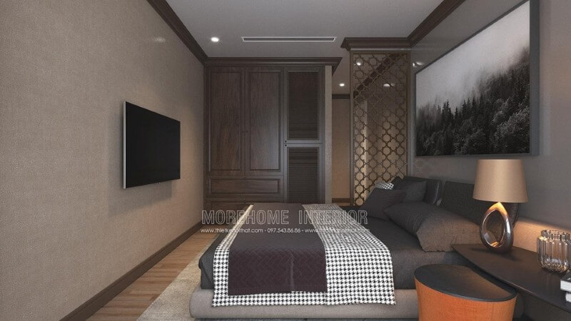 Thiết kế nội thất phòng ngủ chung cư sang trọng và ấn tượng Thiết kế nội thất phòng ngủ hiện đại, đơn giản tại HCM