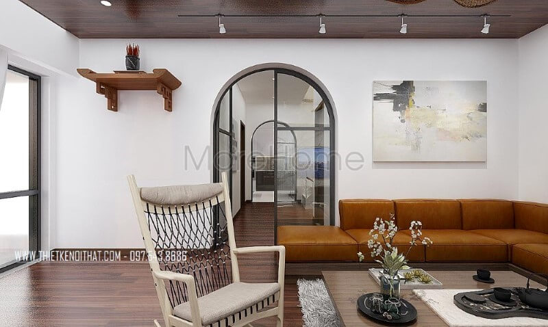 Ý tưởng thiết kế phòng khách hiện đại độc đáo với hệ cửa đi mái vòm đặc trưng tại Santorini Hy Lạp Thiết kế nội thất