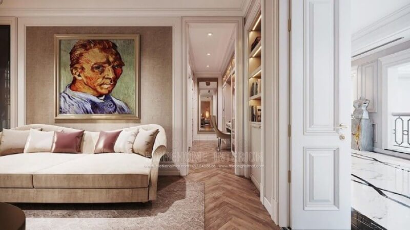 Tranh canvas trang trí tường đẹp ấn tượng với bức họa chân dung họa sĩ Van Gogh nổi tiếng. Thiết kế nội thất